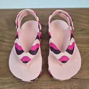 New NWOB Little Kids FitFlop IQushion Wave Ergonomic Flip Flop Sandals Sz 11 C